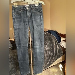 Paige denim jeans, dark wash, size 26, great condition